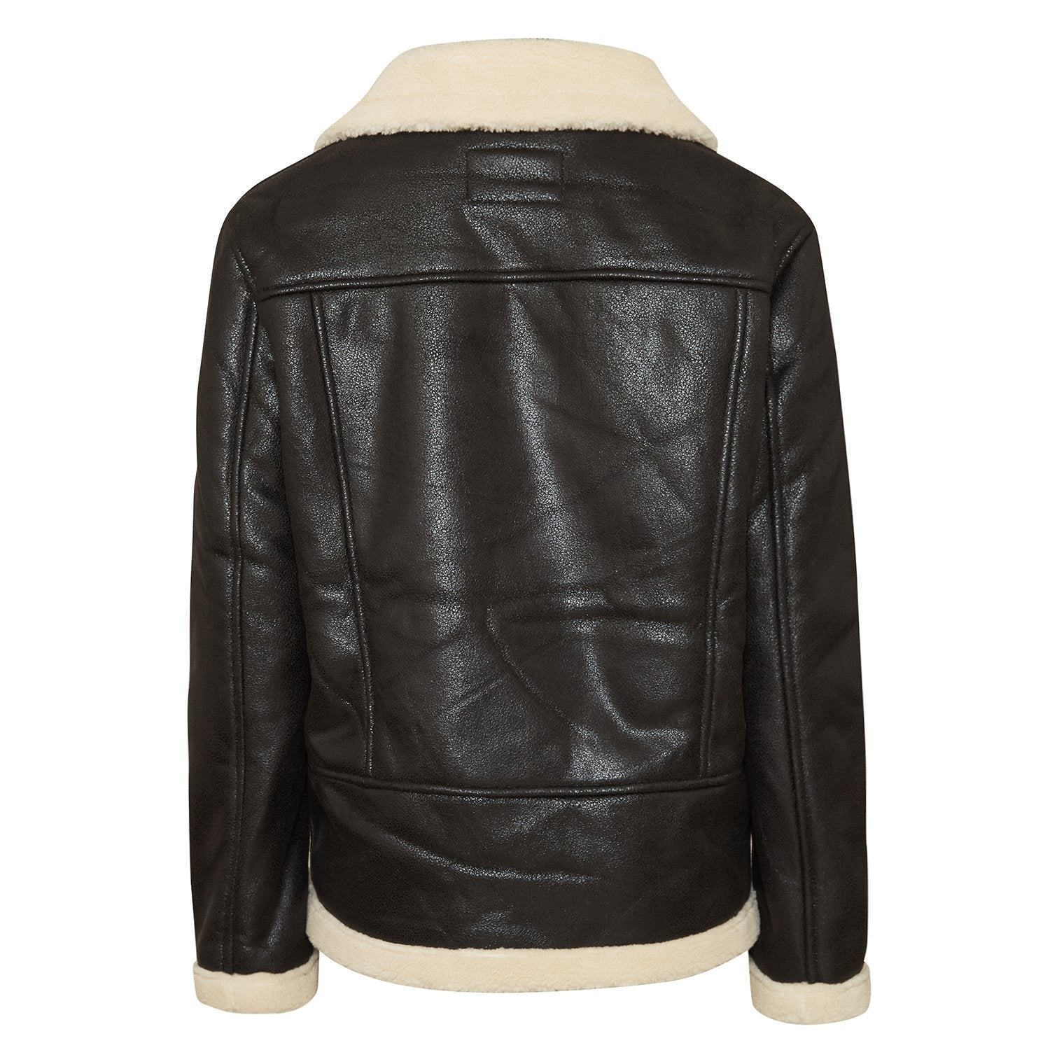 Veste aviateur sherpa zips Noir - Image 8