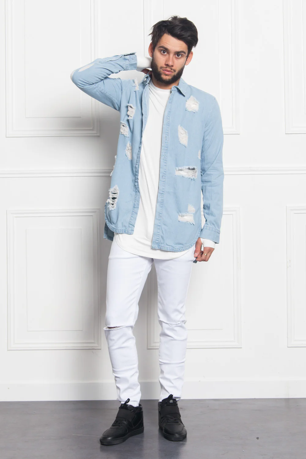 Denim crop denim white M2460HDE - Image 3