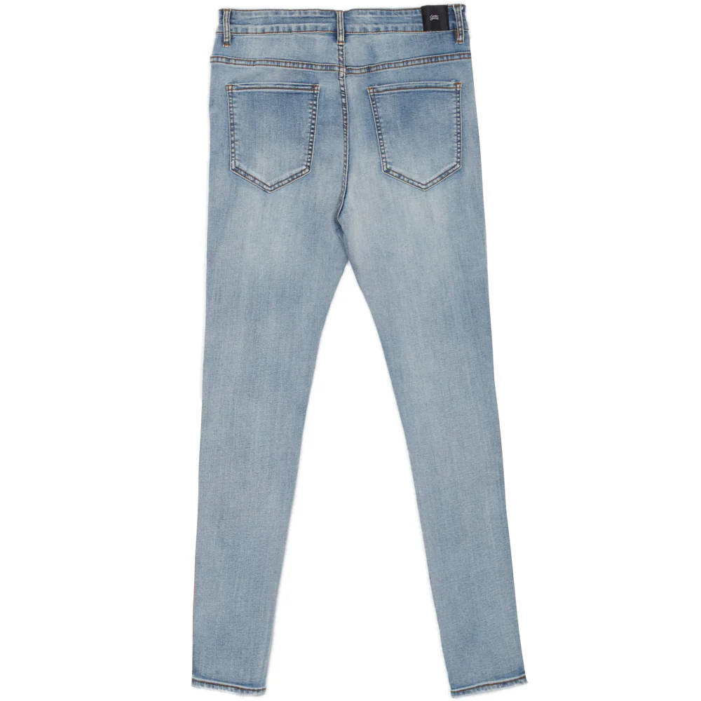 Jean bande fluo bleu orange - Image 5