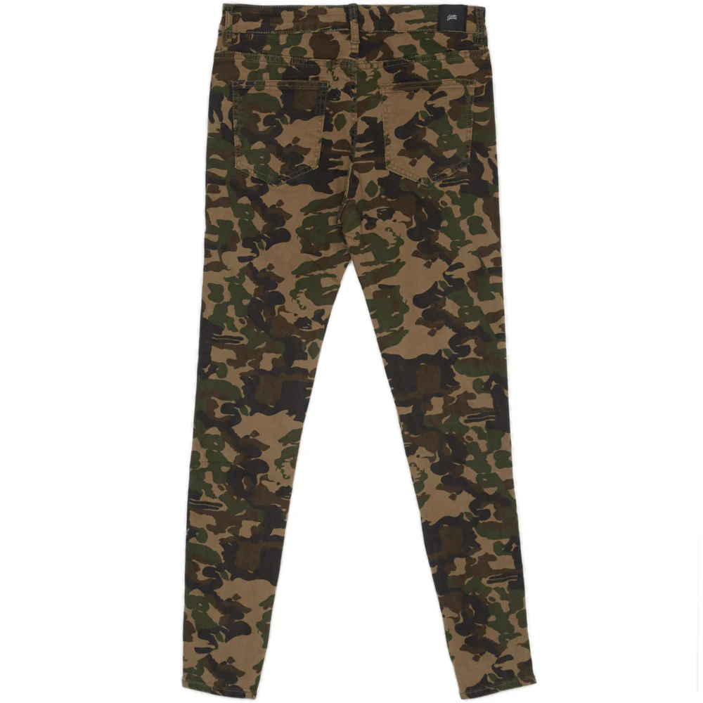 Jean bandes bicolores camouflage vert - Image 4