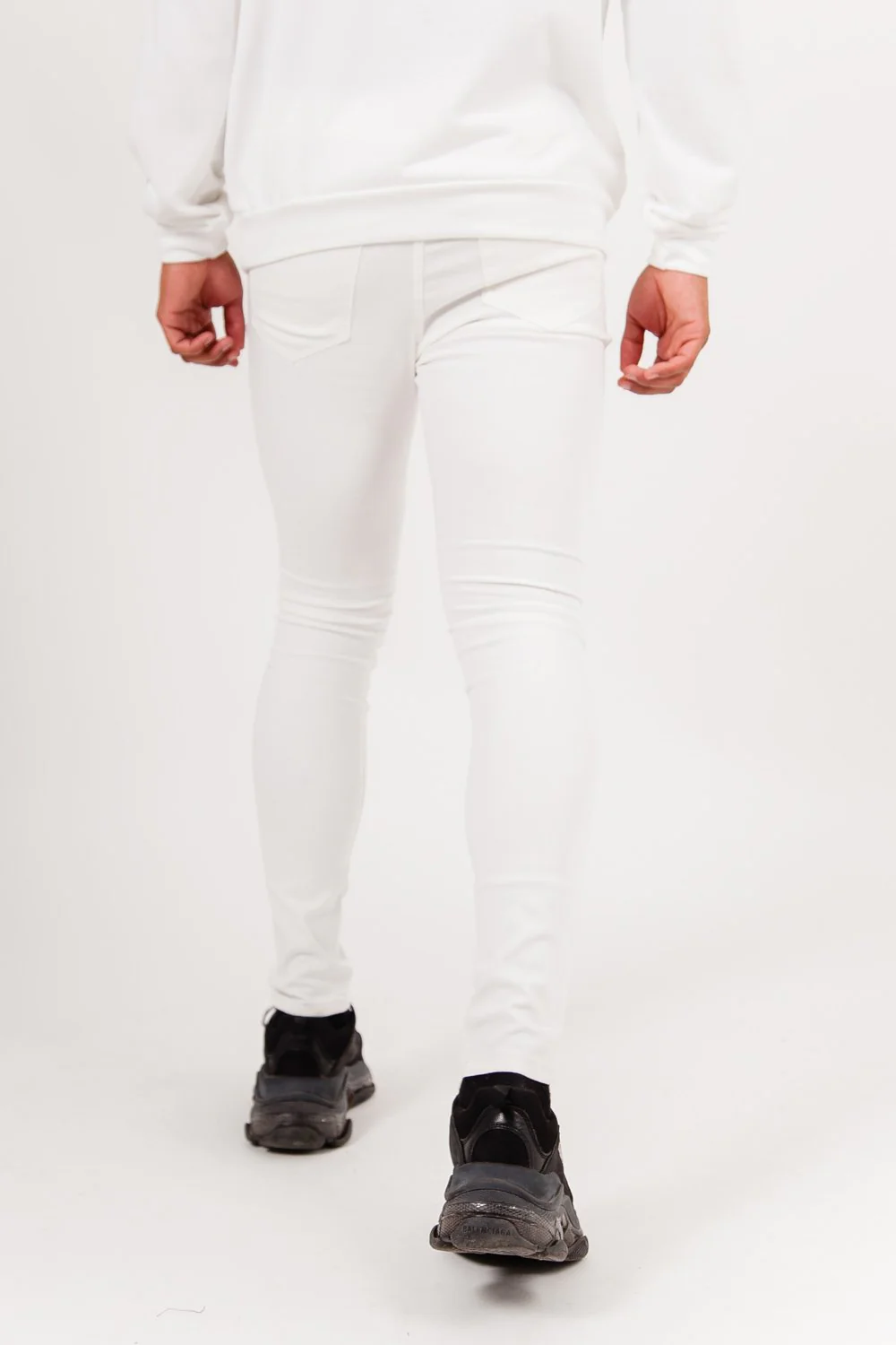 Jean bandana déchiré blanc - Image 4
