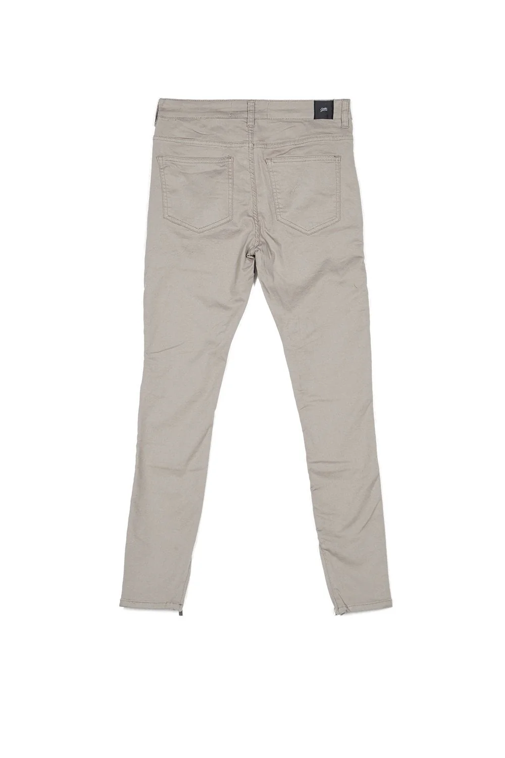 Jean biker lacets beige - Image 5