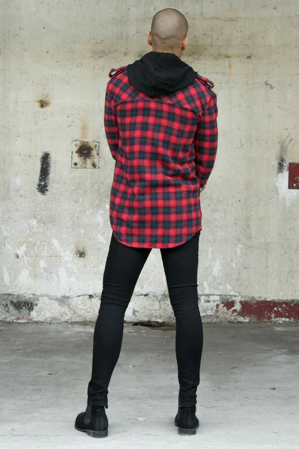 Jean biker lacets noir - Image 4