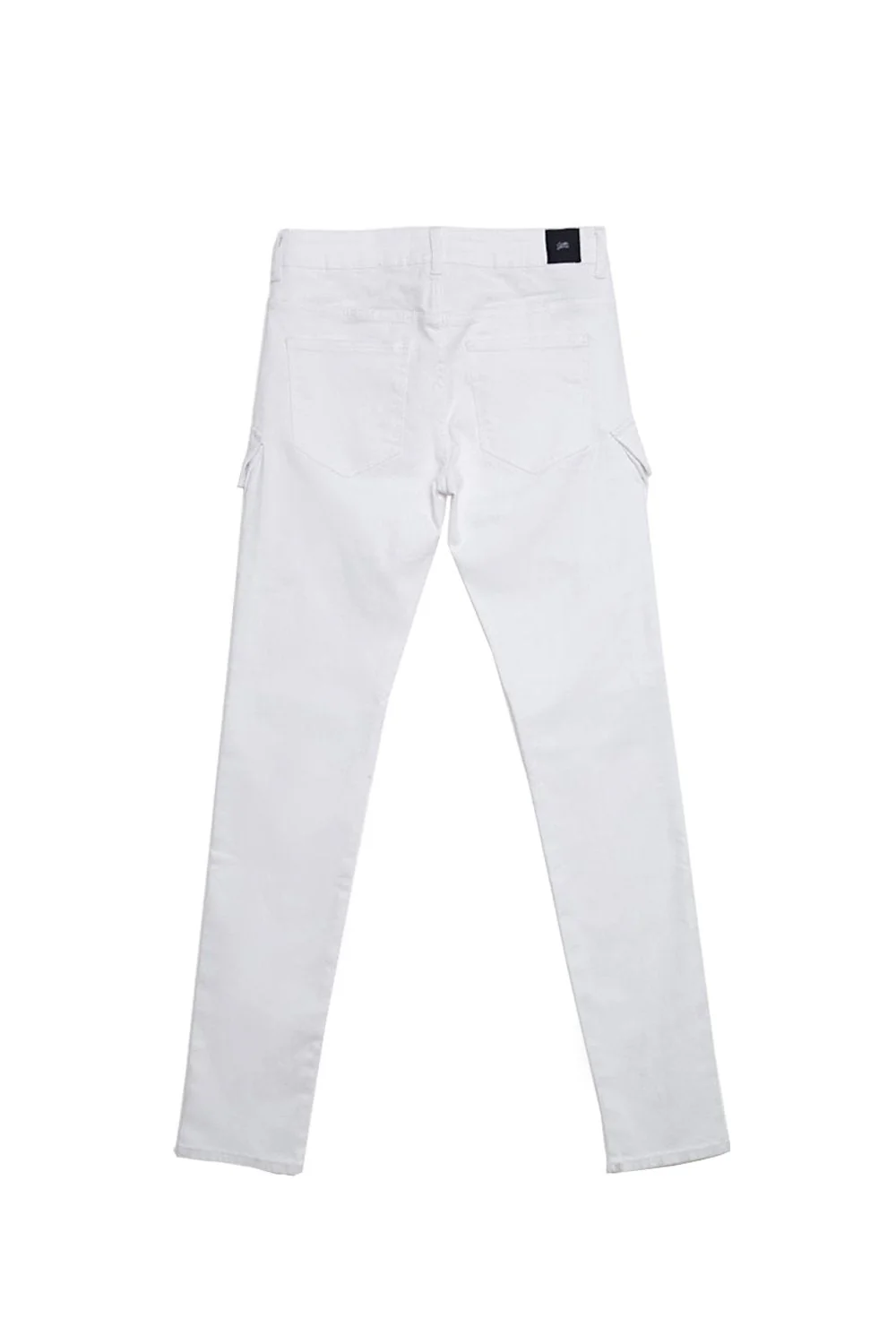 Denim biker cargo pockets white M2454HDE - Image 5