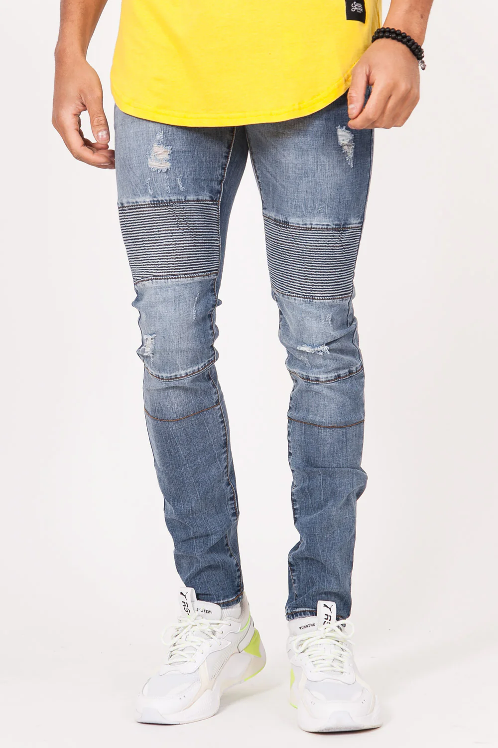 Jean biker délavé brut 1773H - Image 2