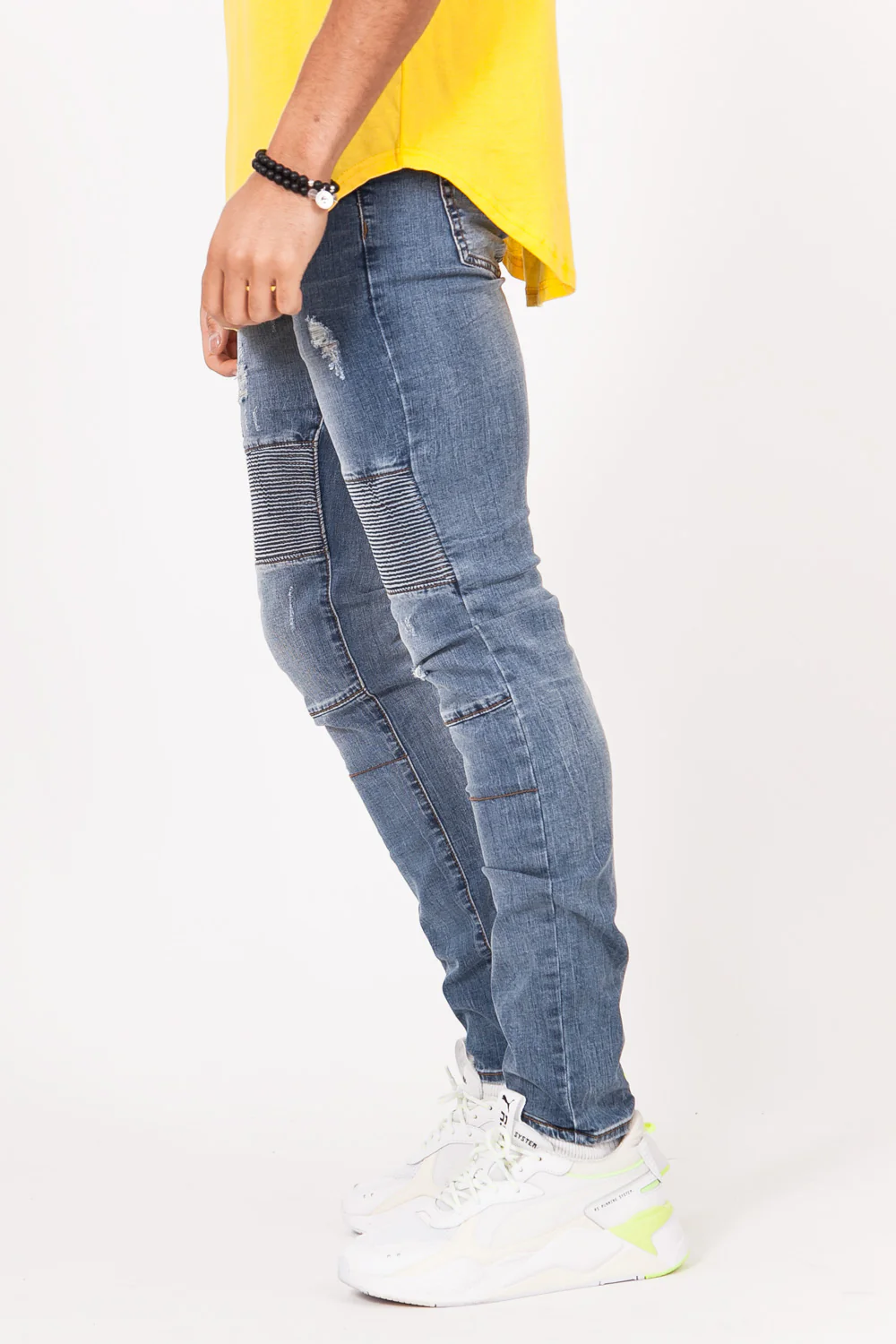 Jean biker délavé brut 1773H - Image 3