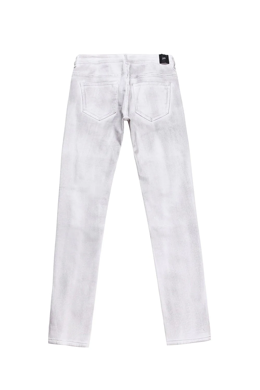 Jean biker délavé gris clair M2227HDE - Image 5