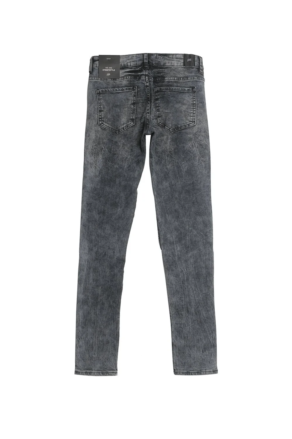 Jean biker destroy bleu gris M2301HDE - Image 6