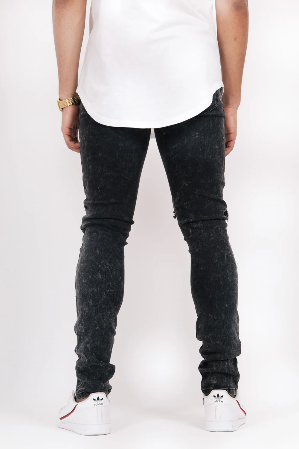 Jean biker destroy noir acid M2244EDE - Image 5