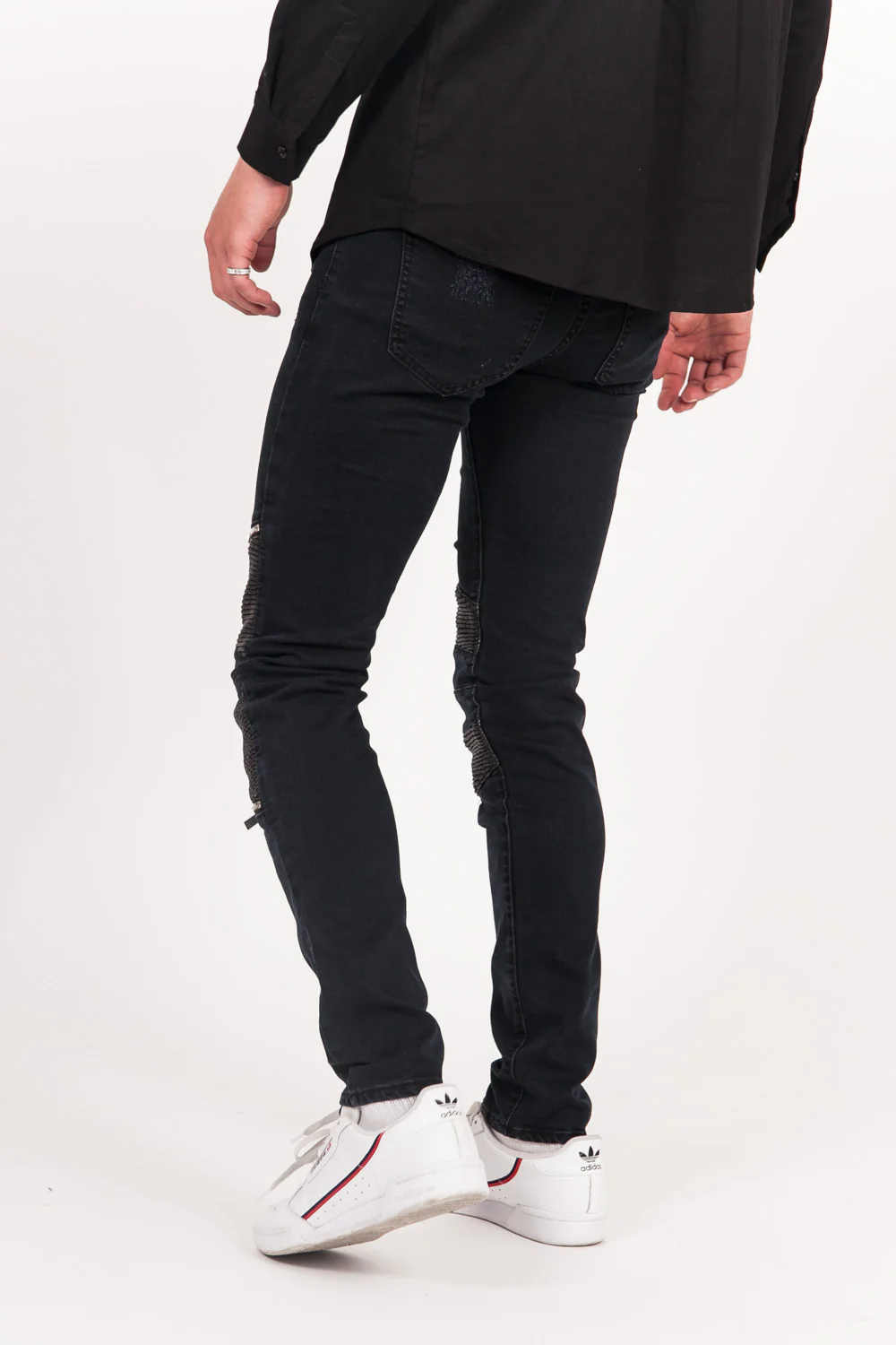 Jean biker destroy noir M2245HDE - Image 5