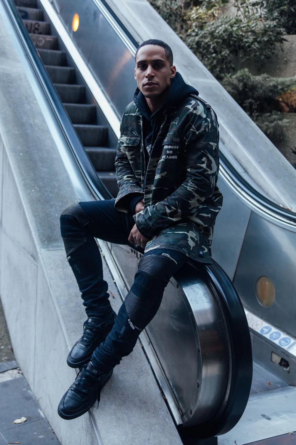 Jean biker destroy noir M2245HDE - Image 6