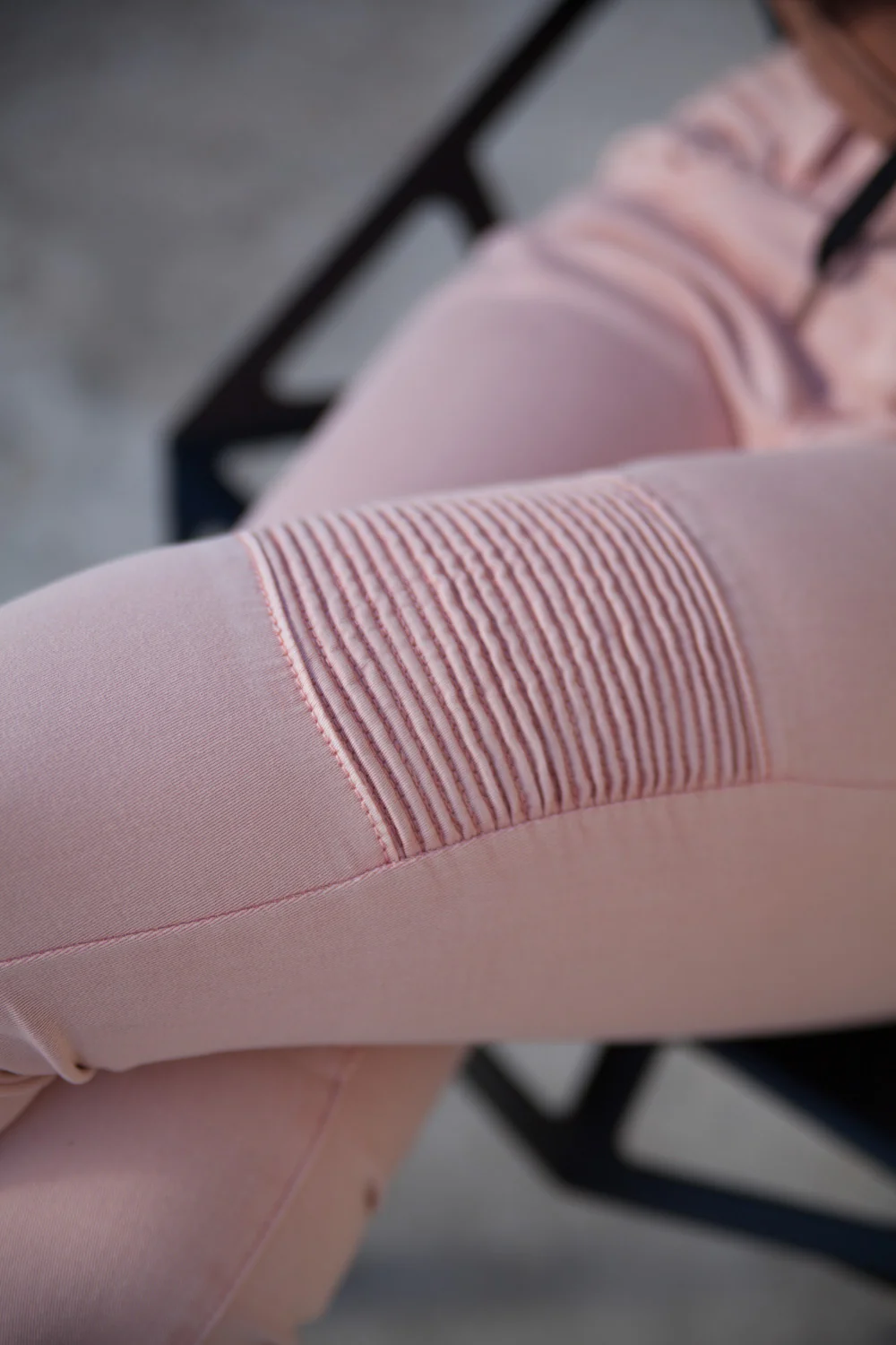 Jean biker Sixth June Femme rose W2259HDE - Image 3