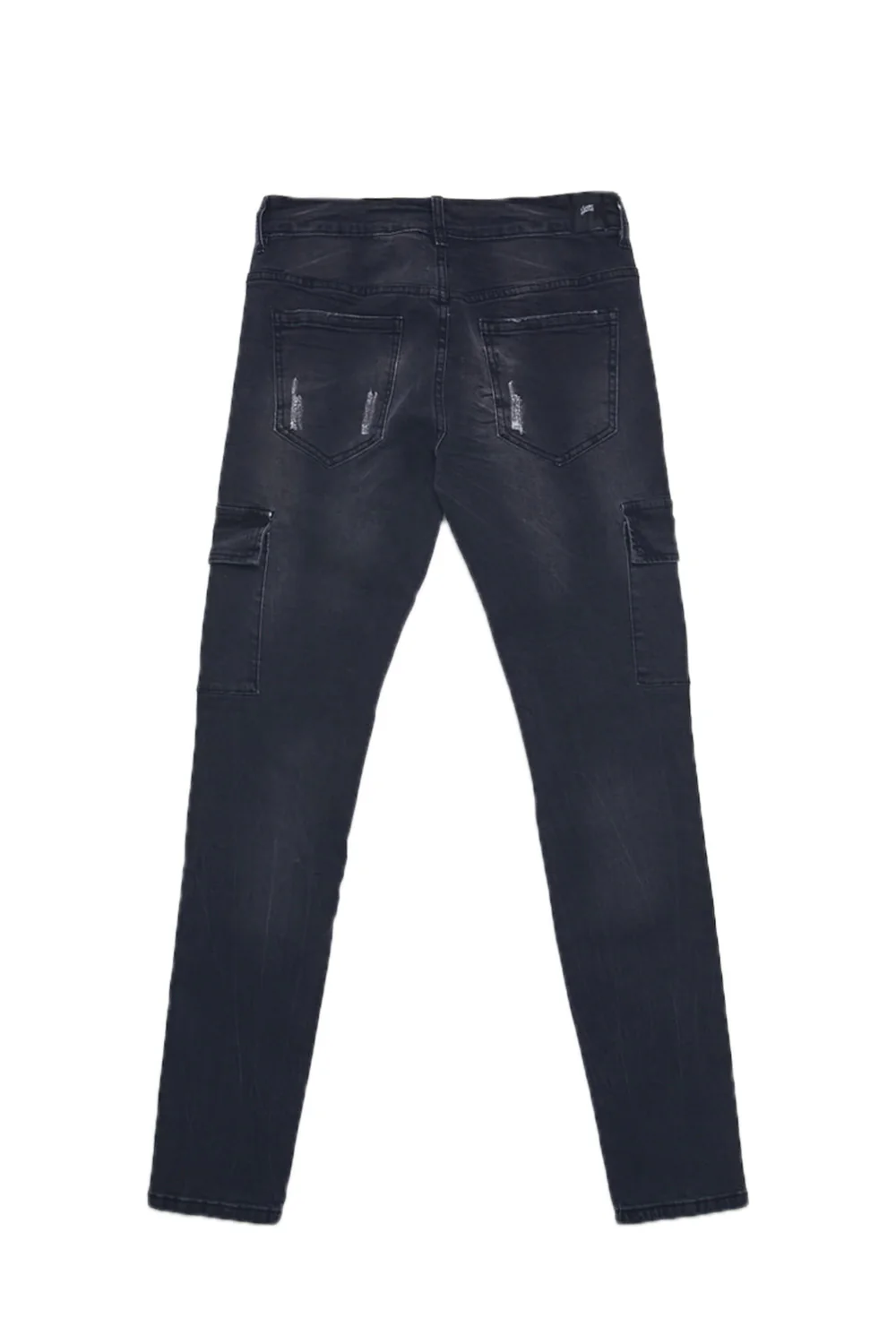 Denim biker yokes dark grey M2451HDE - Image 6