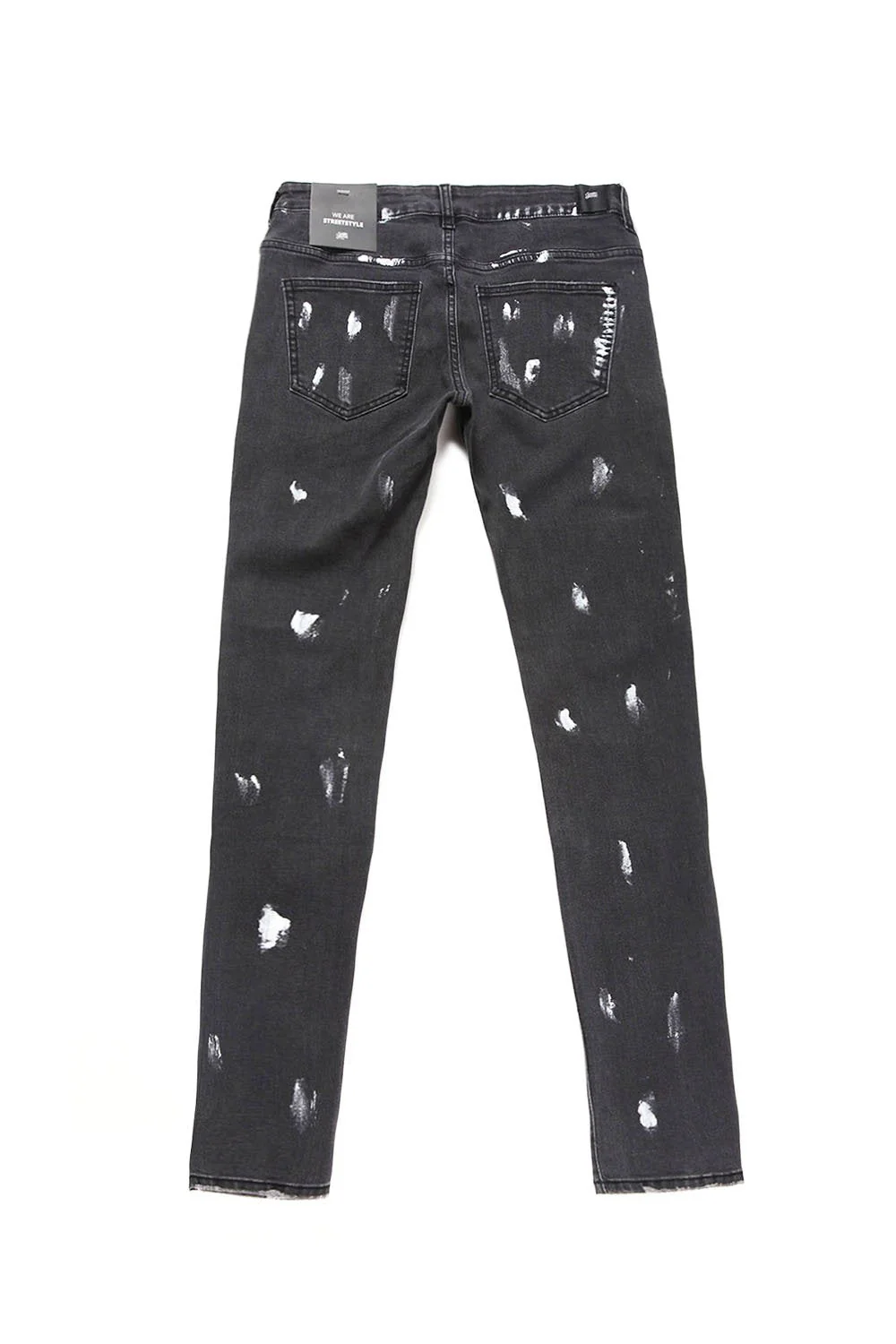 Jean biker peinture noir - Image 7