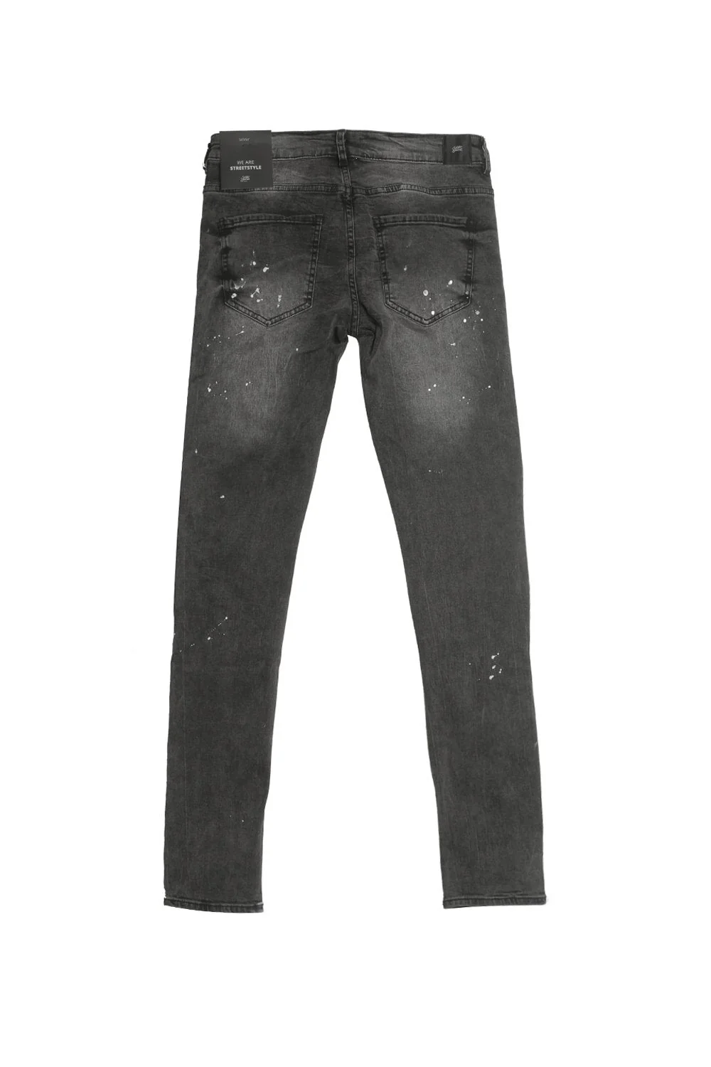 Jean biker tâches gris foncé M2300HDE - Image 6