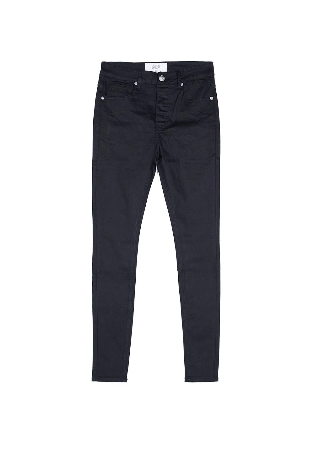 Jean broderie roses noir - Image 5