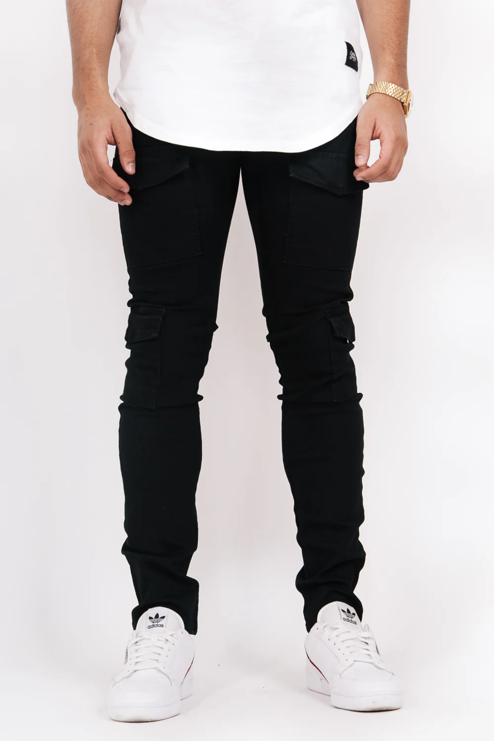 Denim cargo pockets black M2468HDE - Image 2