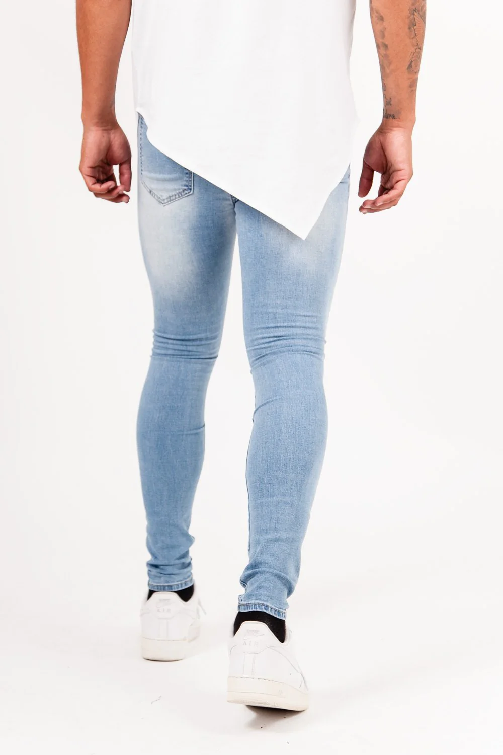 Jean déchiré bandana Bleu - Image 5