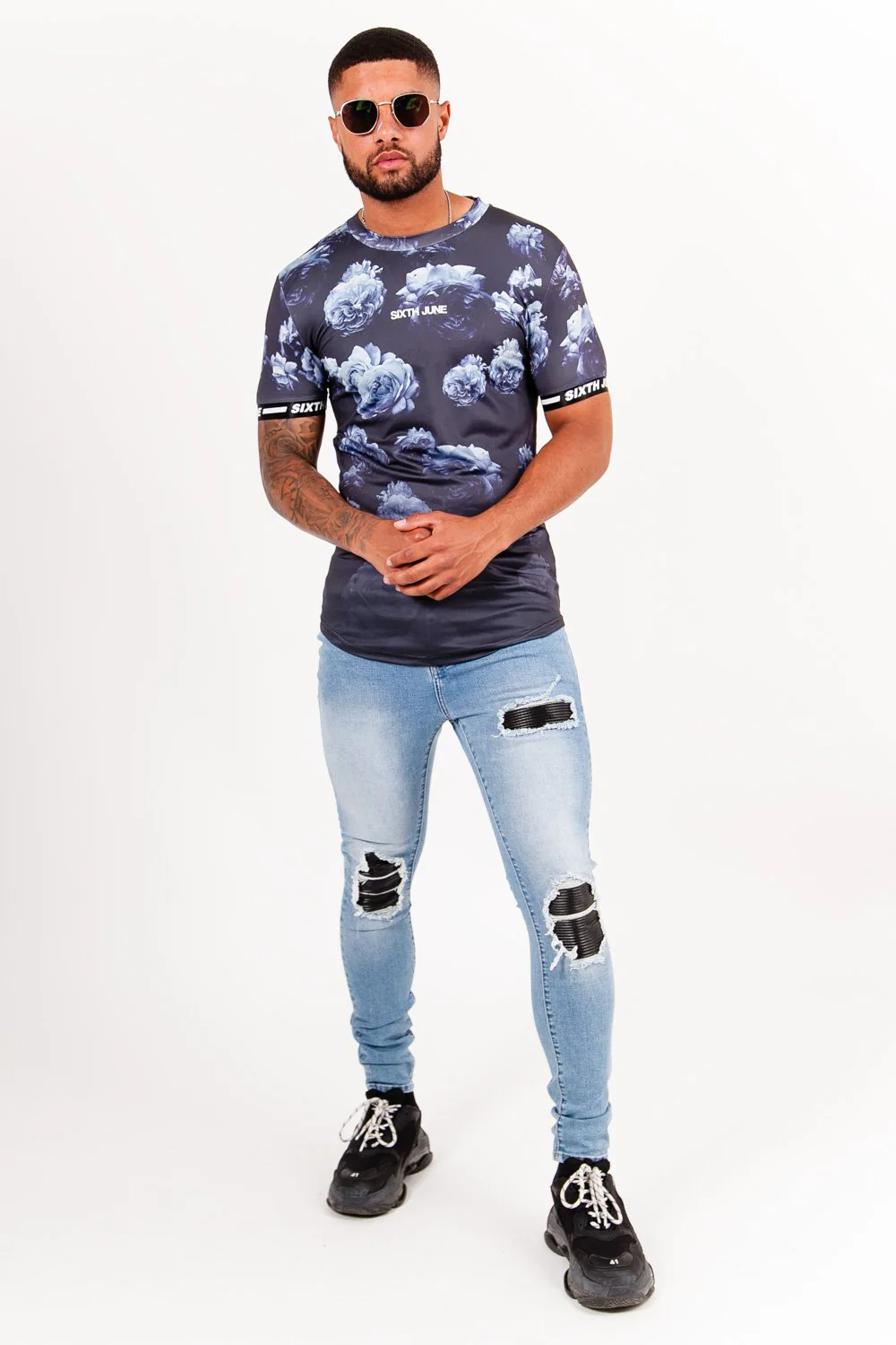 Jean déchiré bleu - Image 2