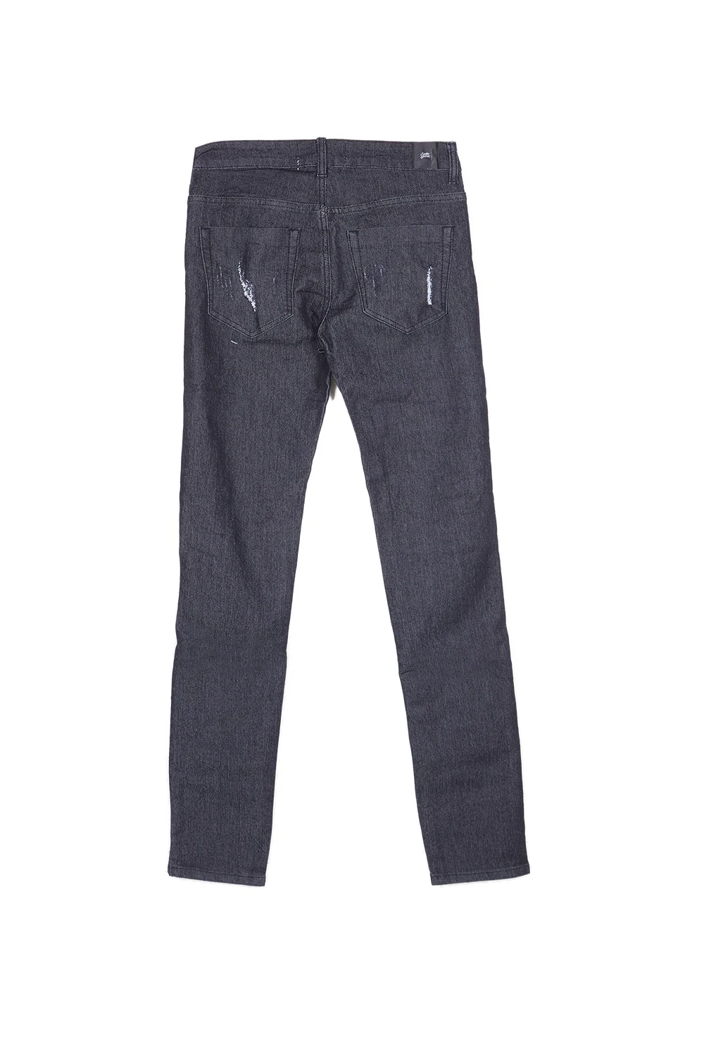 Jean déchiré coutures noir gris - Image 6