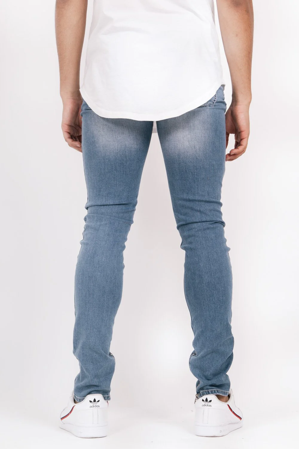 Jean déchiré zippé Bleu - Image 3