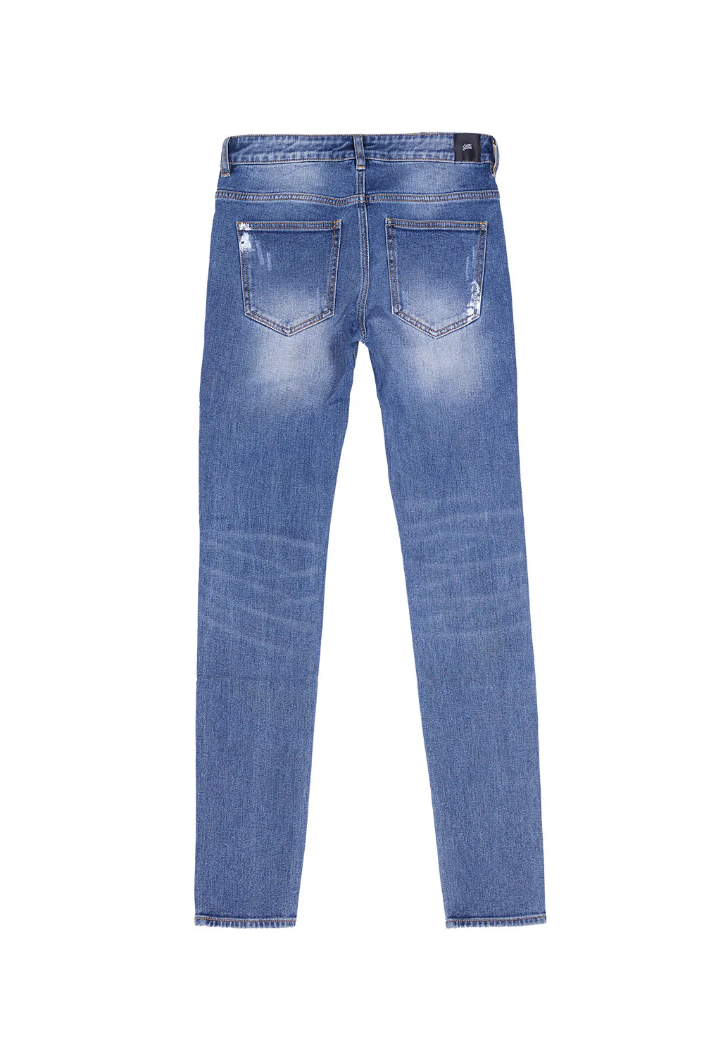 Jean déchiré tacheté bleu - Image 6