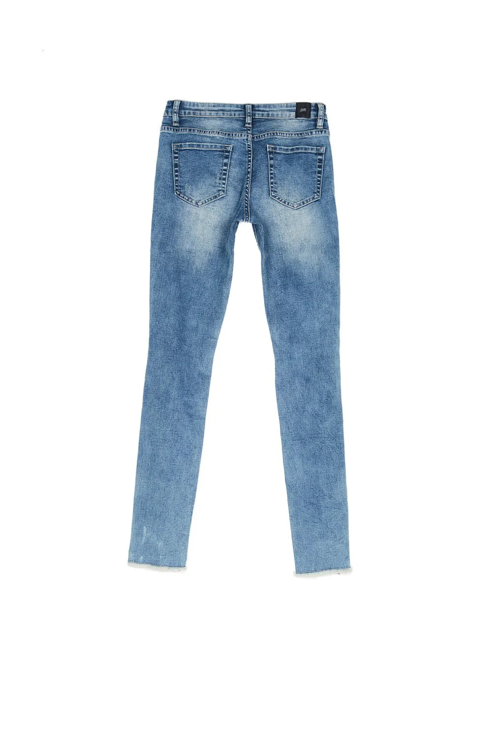Jean déchiré zips skinny Sixth June bleu - Image 5