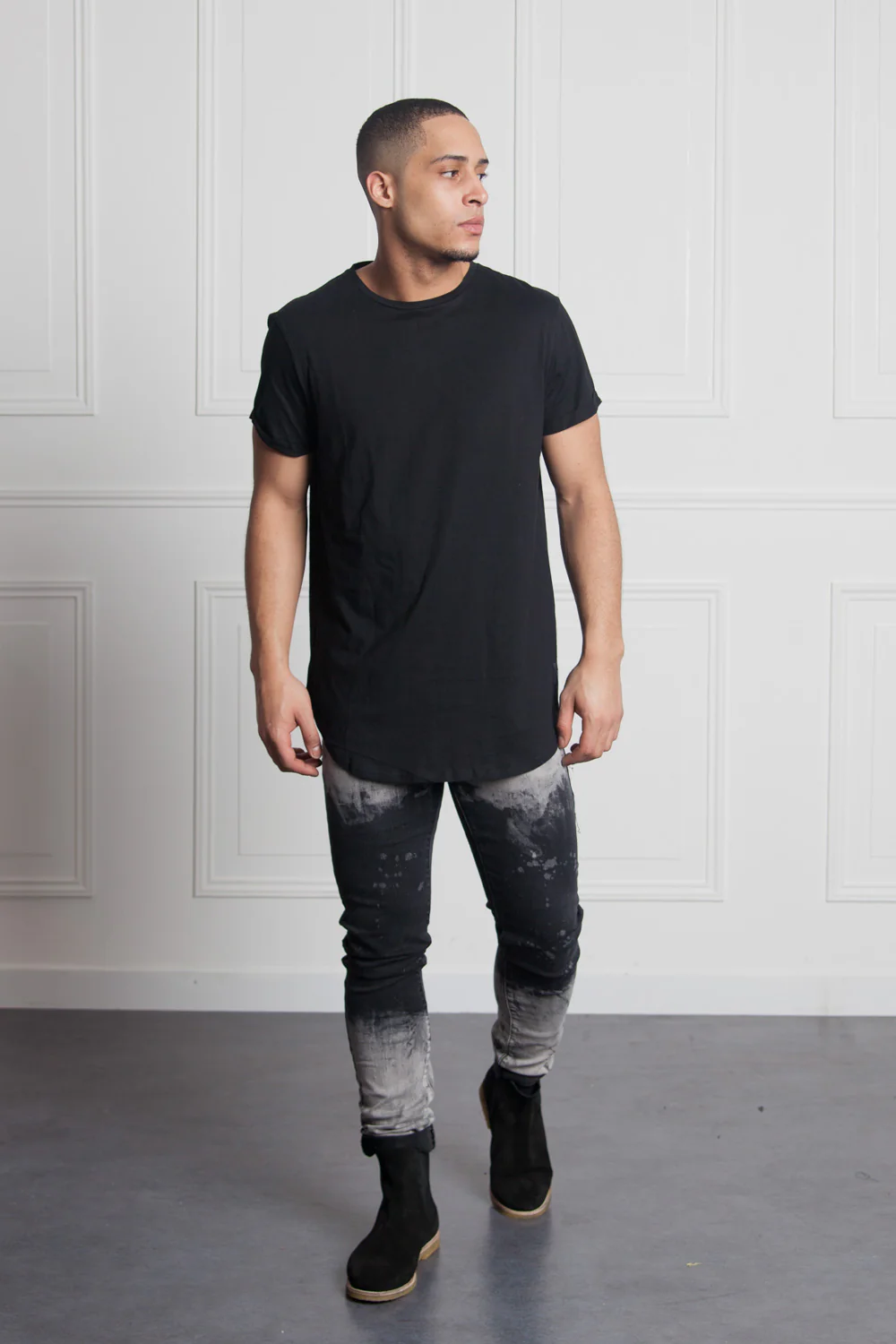 Jean dip dye stains black M2470HDE - Image 2
