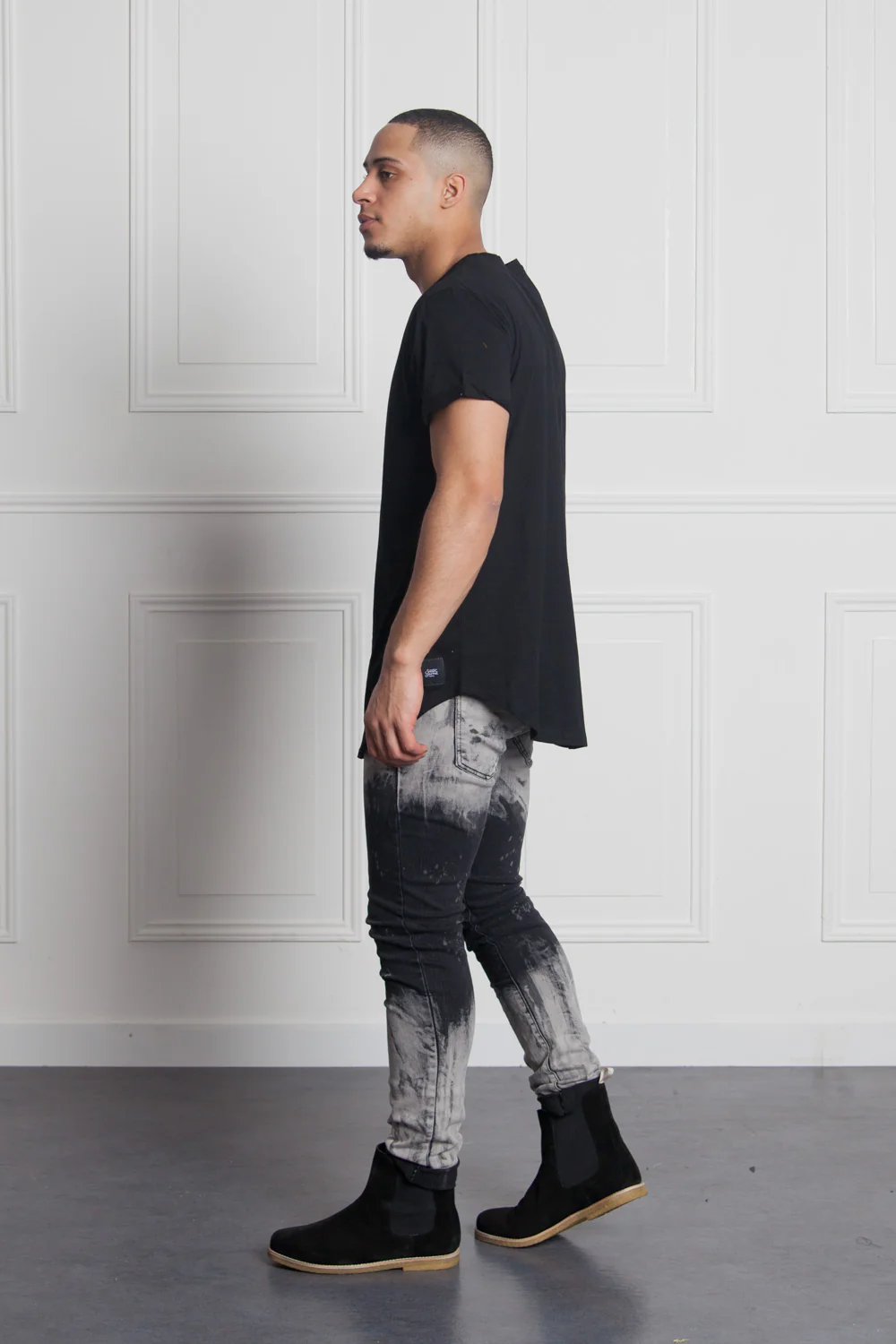 Jean dip dye stains black M2470HDE - Image 5