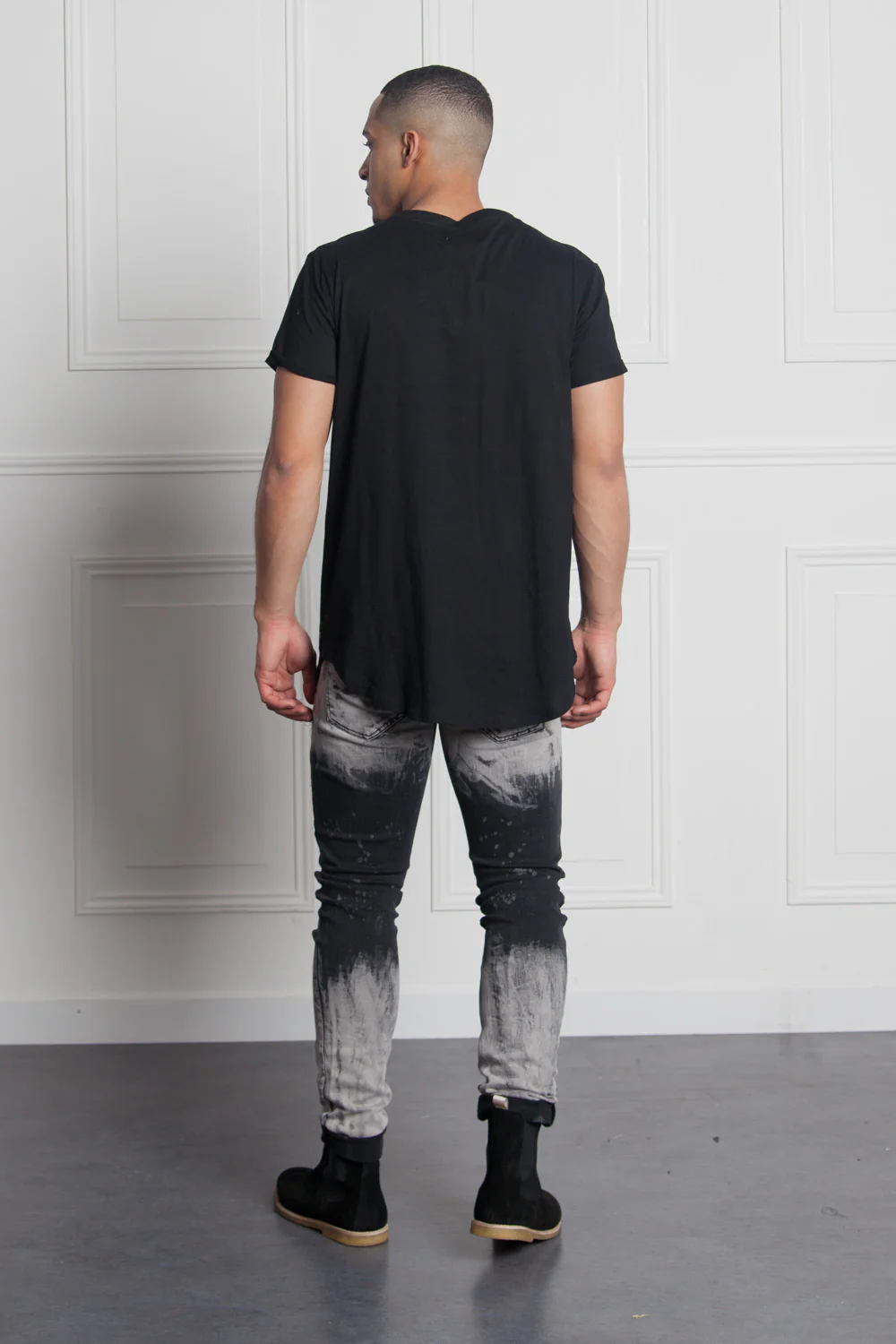 Jean dip dye stains black M2470HDE - Image 6