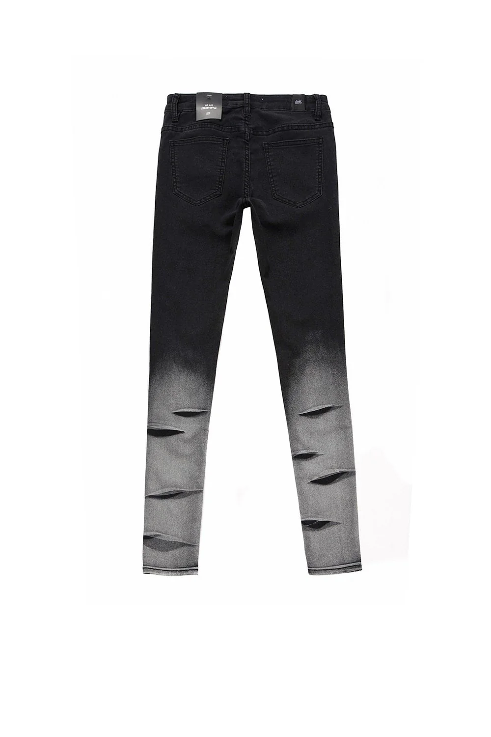 Jean destroy Femme délavé noir W1956HDE - Image 7