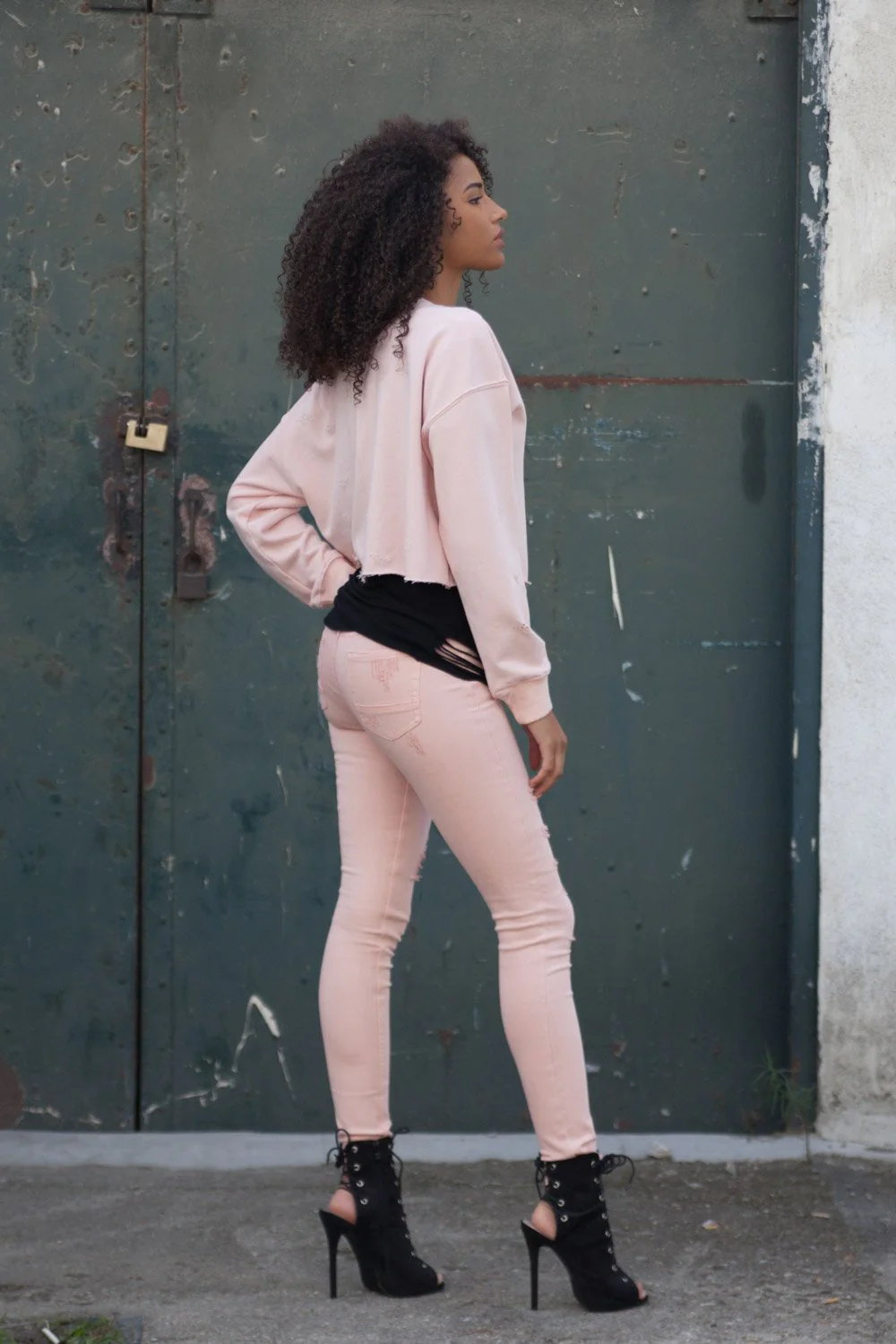Jean destroy Femme rose W2260HDE - Image 2