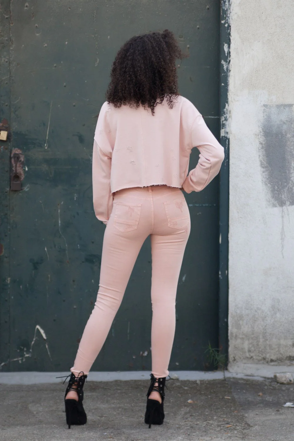 Jean destroy Femme rose W2260HDE - Image 3