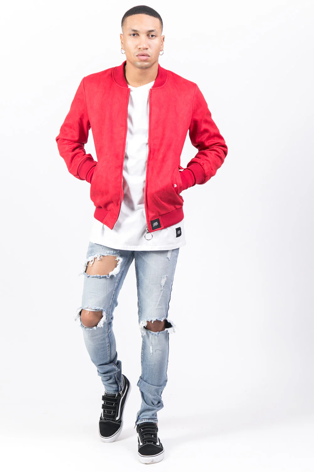 Jean destroy zips bleu - Image 2