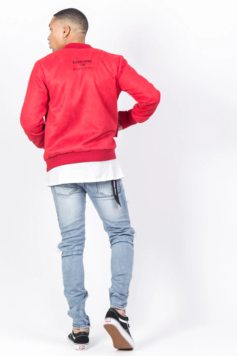 Jean destroy zips bleu - Image 3