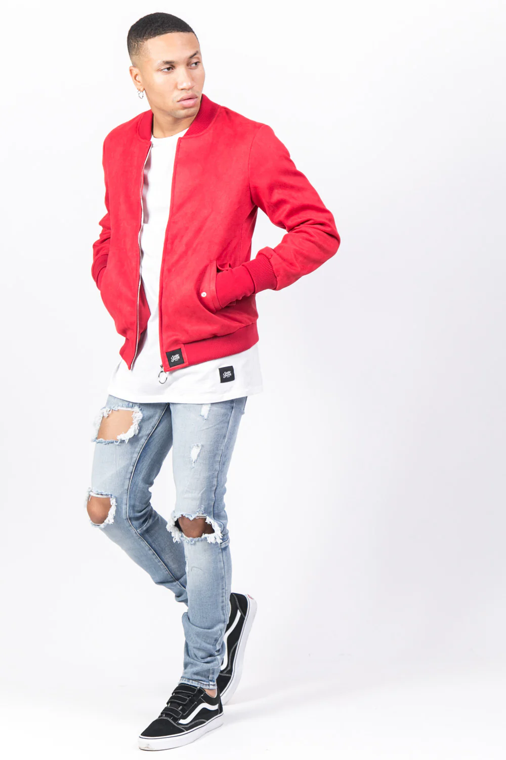 Jean destroy zips bleu - Image 4