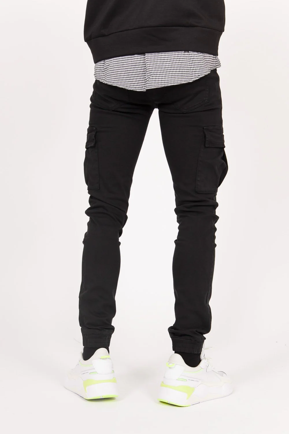 Jean poches cargo noir - Image 4