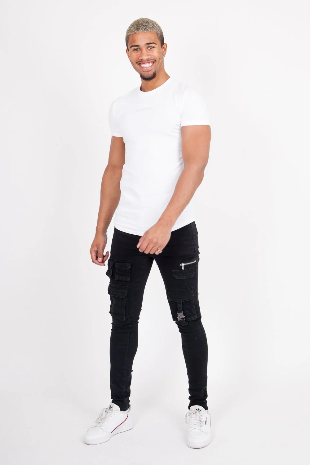 Jean poches tactique zip Noir - Image 2