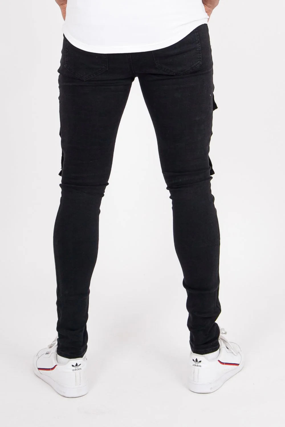 Jean poches tactique zip Noir - Image 5