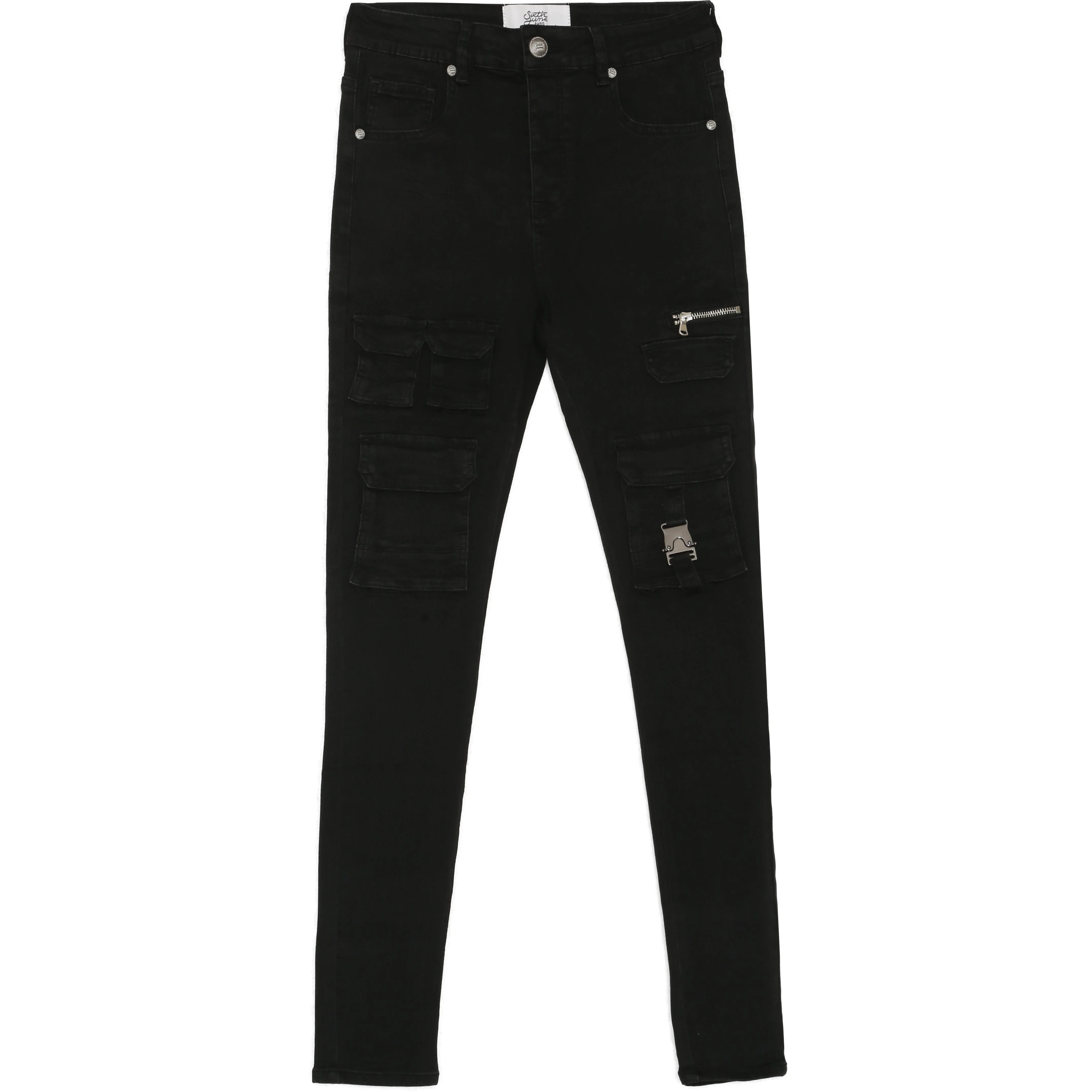 Jean poches tactique zip Noir - Image 6