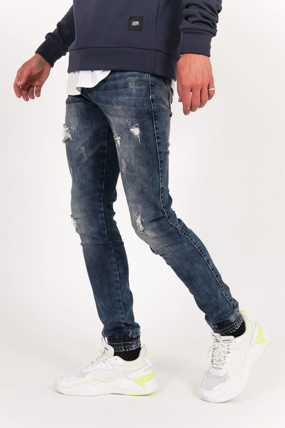 Jean slim destroy bleu M1912HDE - Image 3