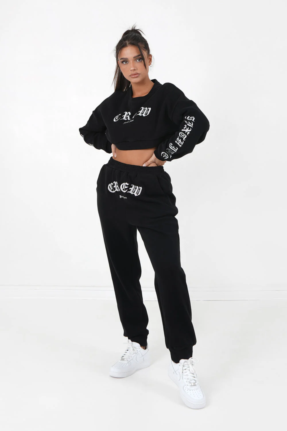 Jogging CREW gothique Noir - Image 2