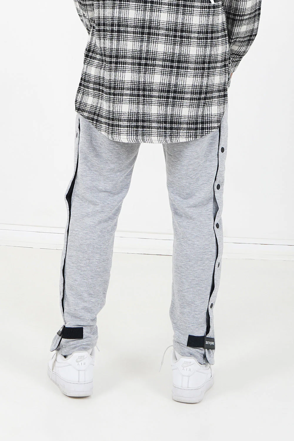 Jogging boutons pression Gris - Image 5