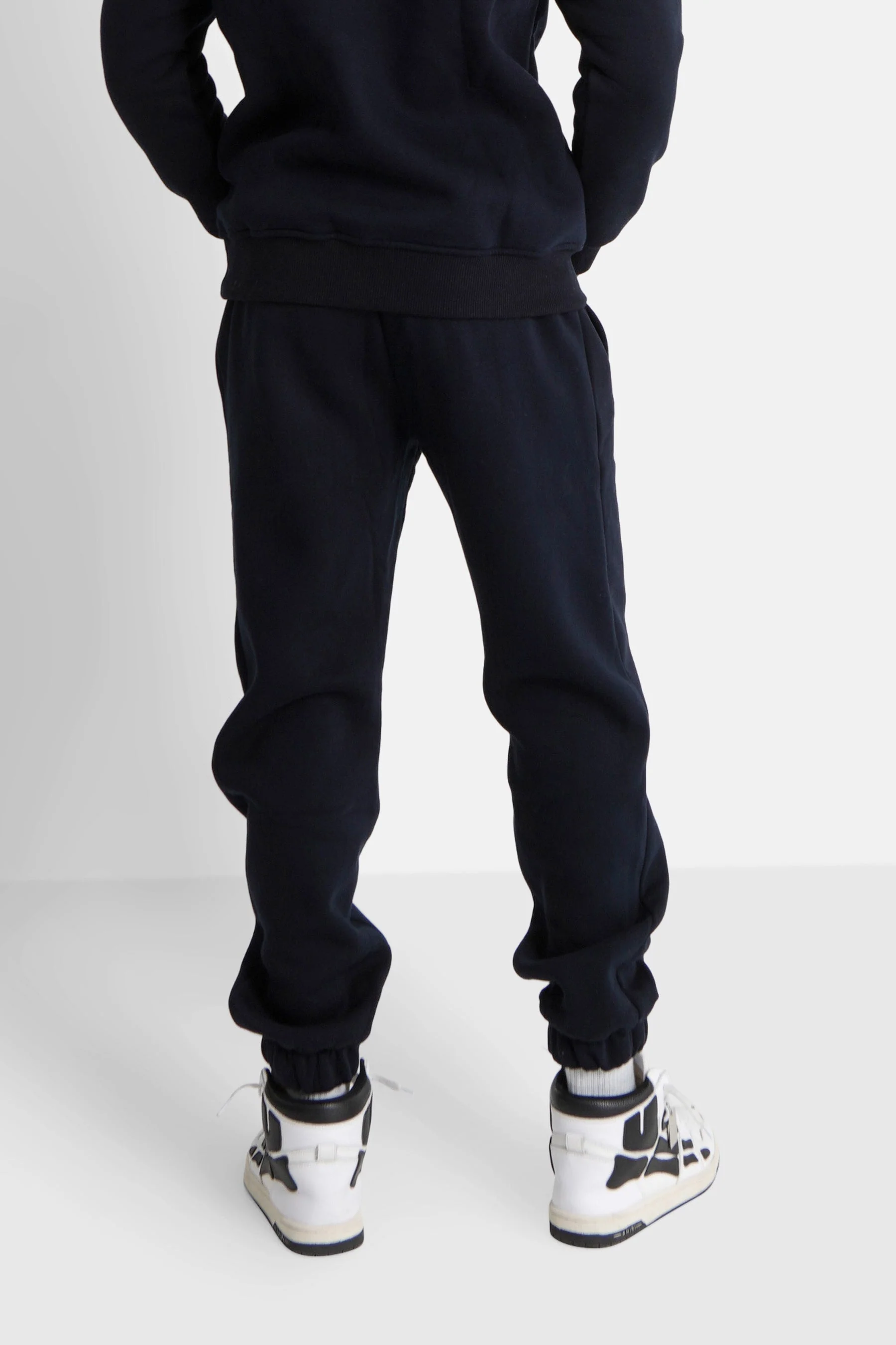 Jogging molletonné logo brodé Bleu foncé - Image 5