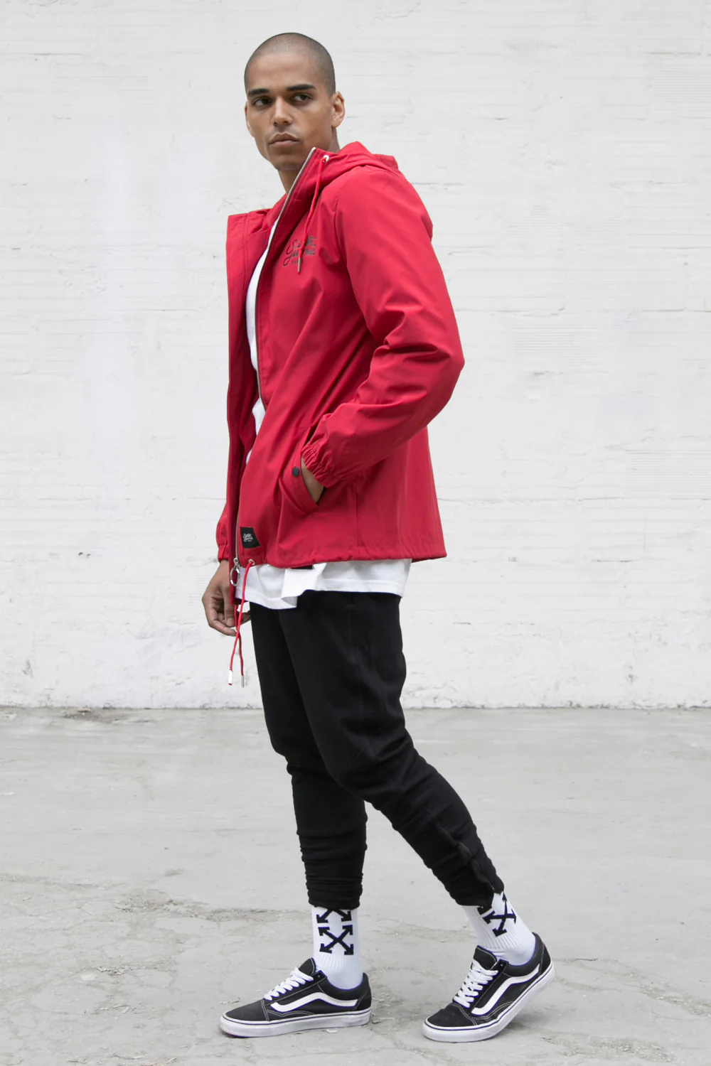 Jogging ajusté zips noir - Image 4