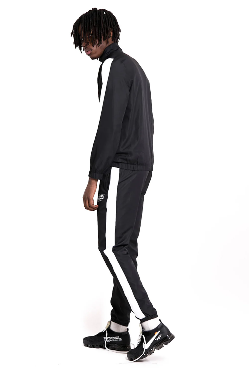 Jogging bandes logo noir blanc - Image 4