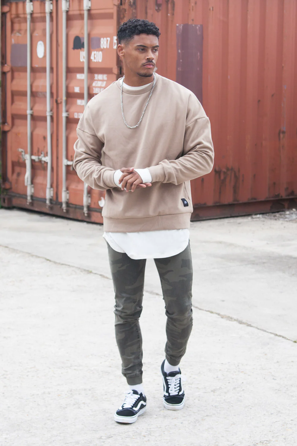 Jean jogging camouflage vert - Image 3