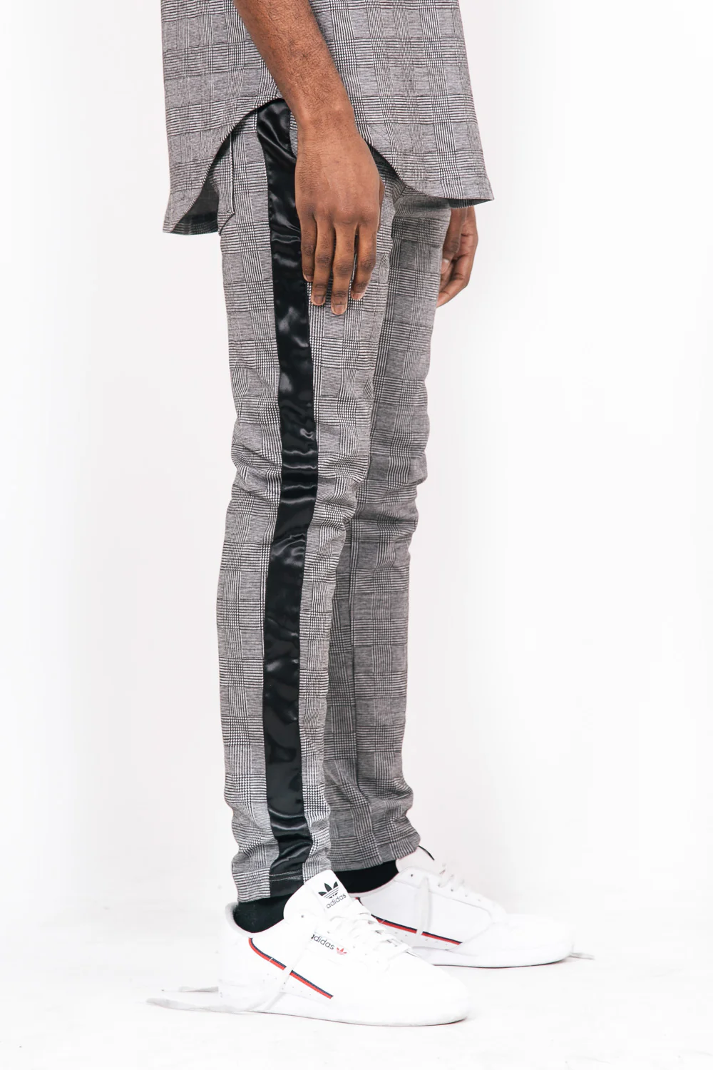 Jogging Prince de Galles bandes gris - Image 2