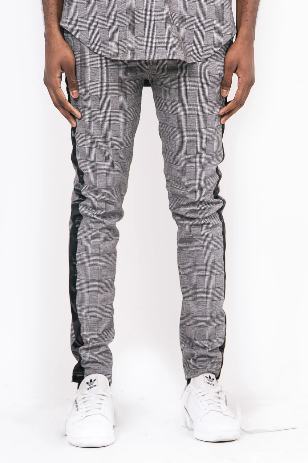 Jogging Prince de Galles bandes gris - Image 3