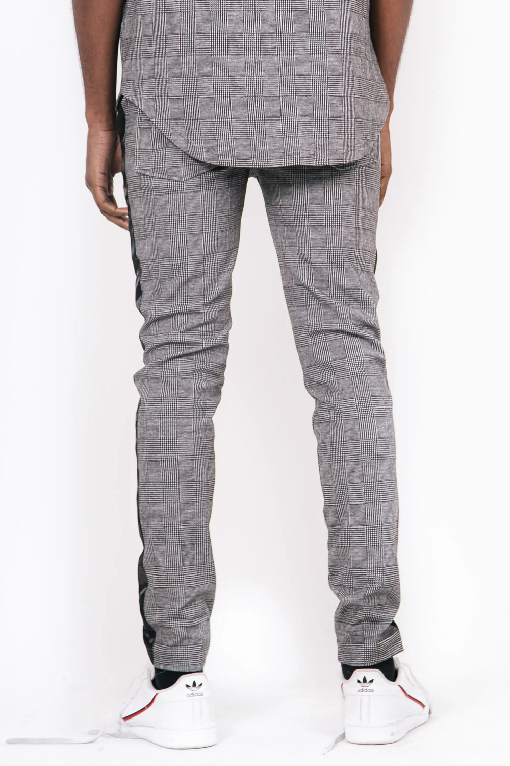 Jogging Prince de Galles bandes gris - Image 4